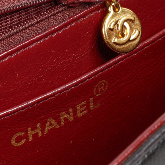 *SOLD* Chanel Vintage CC Horizontal Quilt Brown Jumbo Flap Bag - Picture 13 of 15